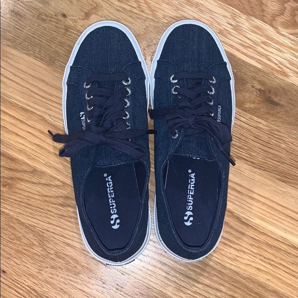 Women’s Navy Blue Classic Superga Sneakers